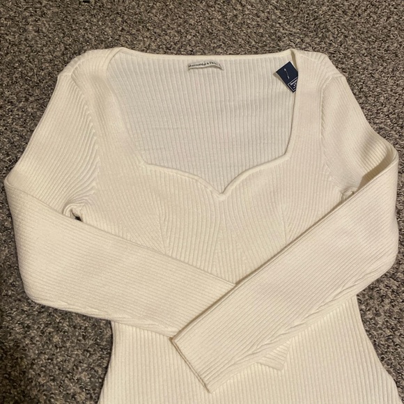 Abercrombie Wide Rib Sweetheart Bodysuit - XL - Picture 1 of 5